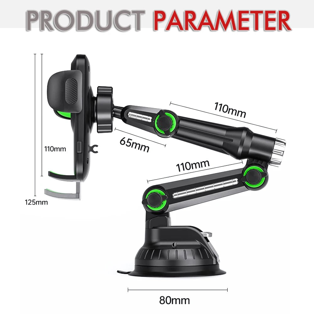 Suction Cup Phone Holder Windshield/Dashboard/Window Universal Suction Cup Car Phone Holder Mount with Sticky Gel Pad Compatib