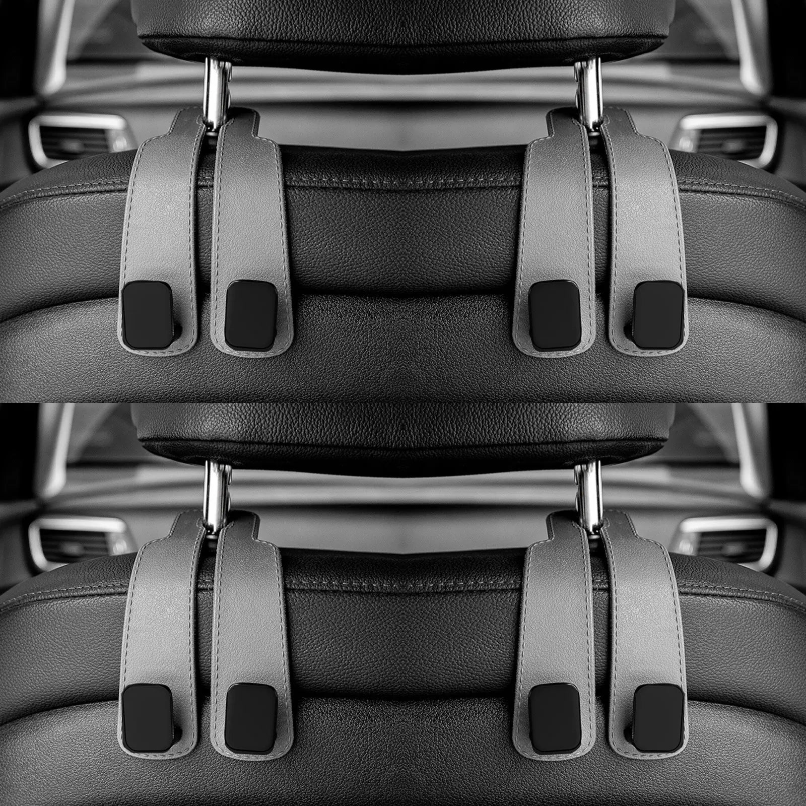 Car Headrest Hooks Hanger for Bags Seat Back Organizer Holder Clips Auto Fastener Hooks Car St