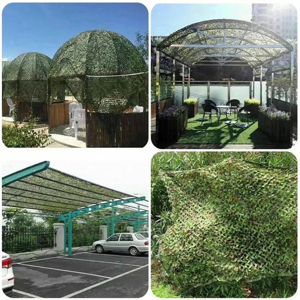 Camouflage Net Hunting Camouflage Net Car Tent Awning Shade Mesh Black Green Blue Forest Camouflage Net 2X2M 2X5M 3X3m 3X5M