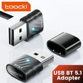 Toocki USB Bluetooth5.1 Car Adapter Dongle Audio Receiver Speaker For PC Speaker Wireless Mouse Earphone Keyboard Music Transmit