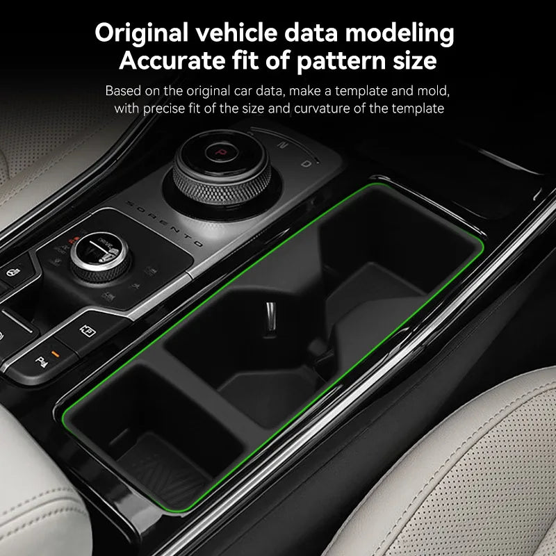 For Kia Sorento 2021-2025 LHD Center Console Water Cup Holder Seat Water Drinks Holder Storage Box Car Interior Accessories