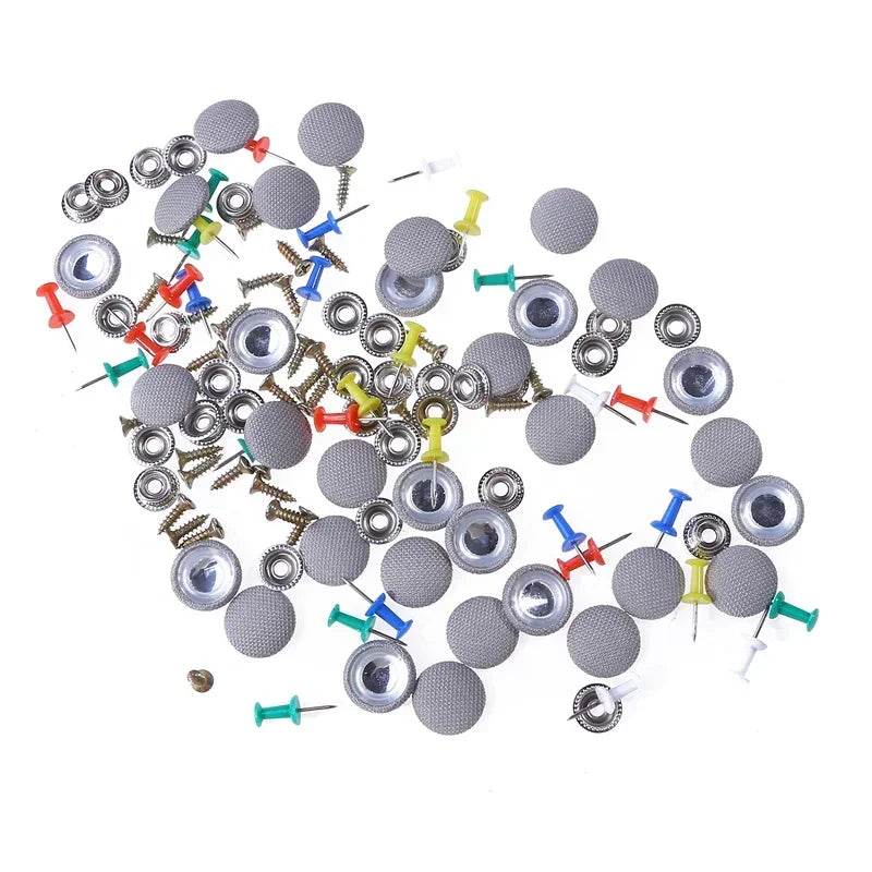 10/30/60Pcs Car Interior Roof Buckles Headliner Ceiling Cloth Fixing Screw Care Fabric Buckle Rivets Retainer Cap Repair Tools