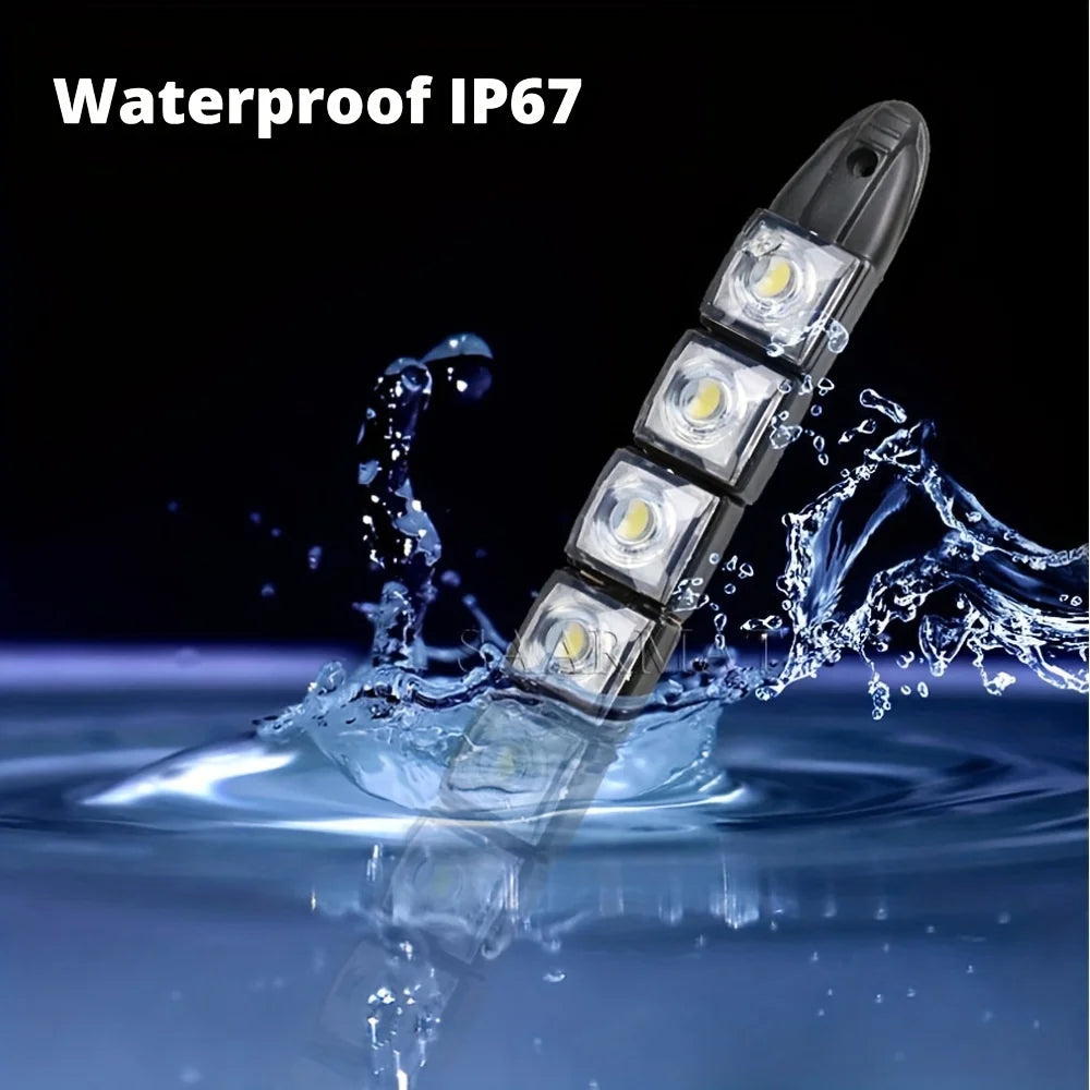 2PCS Universal Car Led DRL Daytime Running Light Flexible 6SMD White Ice Blue Waterproof Driving Fog Bulb Car Styling DC 12V