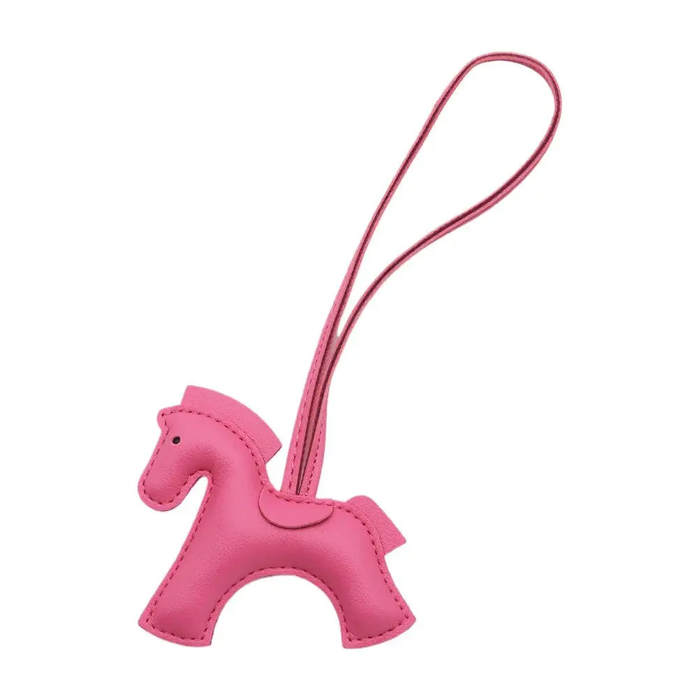 2025 New Horse Ornament Key Chain With Strings Rope High Quality Multi-colored Car Interiors Purse Backpack Accessories