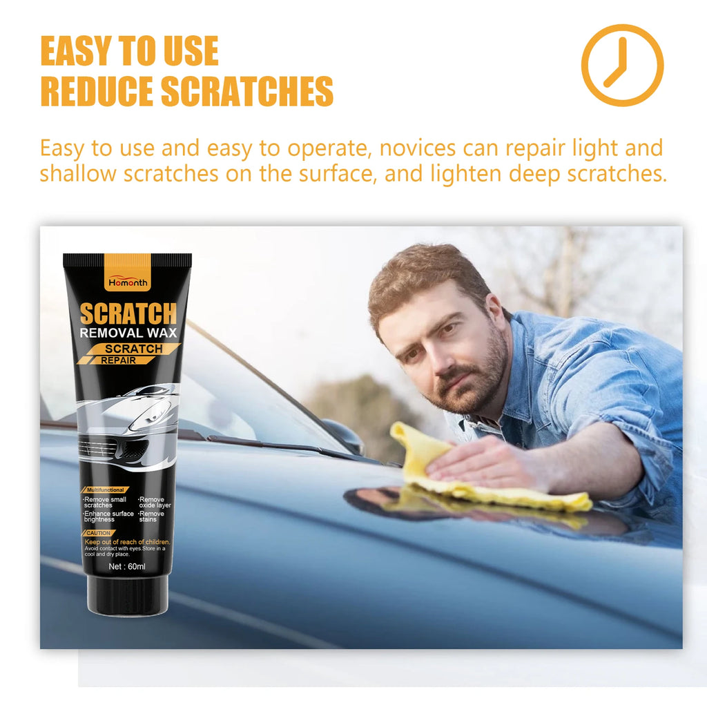 Car Scratch Repair Paste Cleans Surface Oxide Layers & Stains Repairs Paint Scratches Improves Automotive Gloss Restores Light