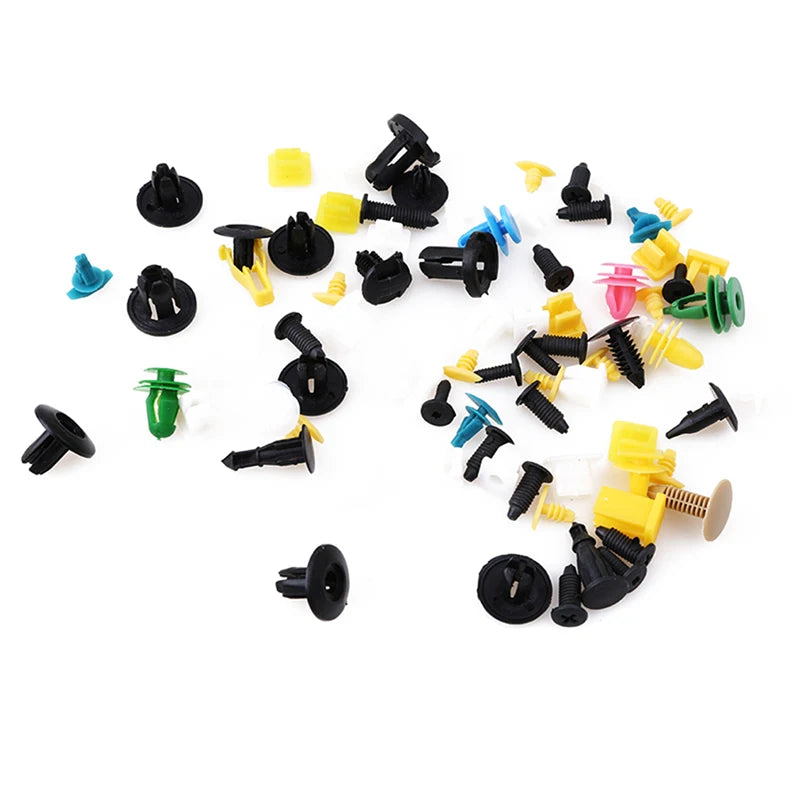 200/500 Pcs Car Clips Fastener Screws Bumper Interior Decoration Auto Nylon Random Mixing Universal Accessories