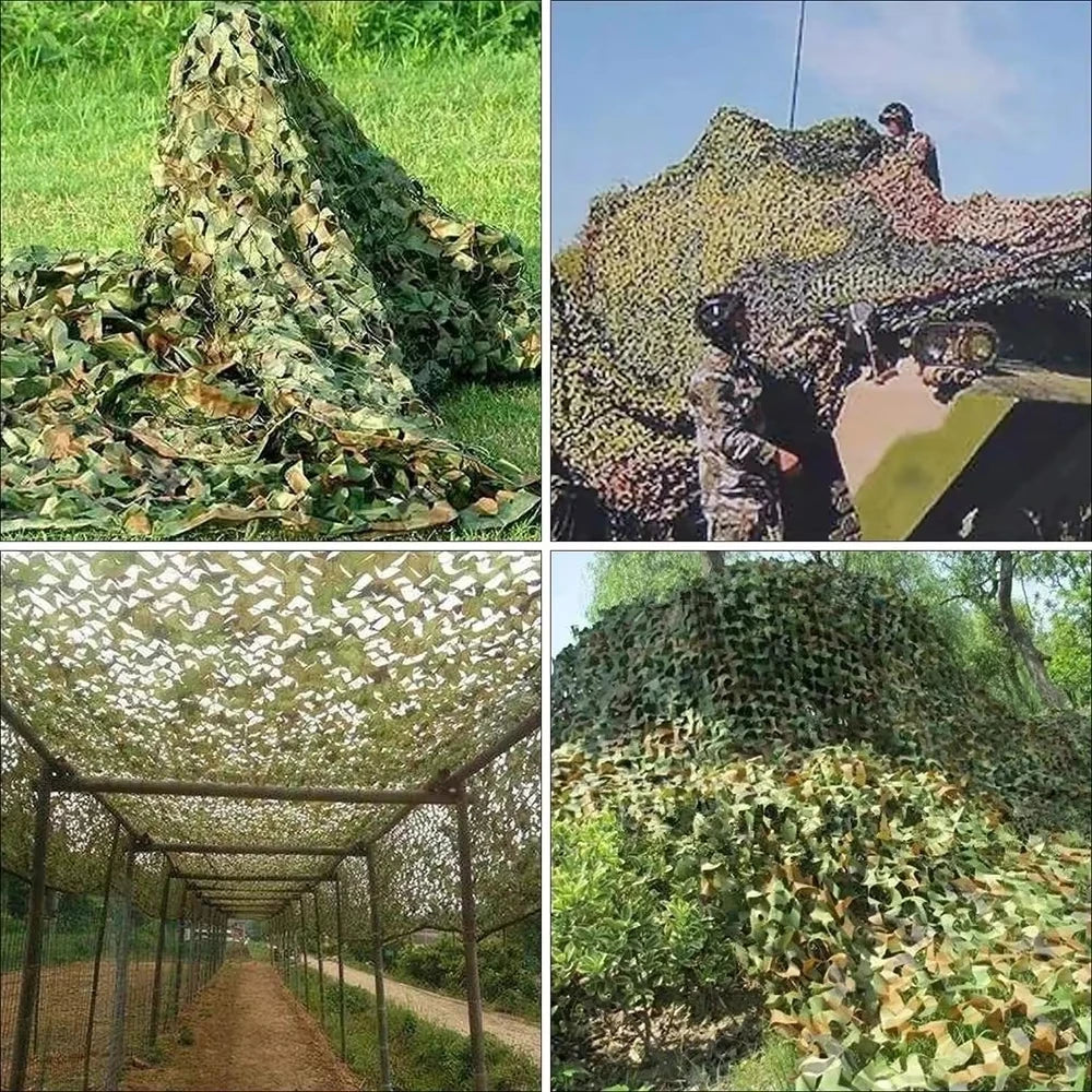 Camouflage Net Hunting Camouflage Net Car Tent Awning Shade Mesh Black Green Blue Forest Camouflage Net 2X2M 2X5M 3X3m 3X5M