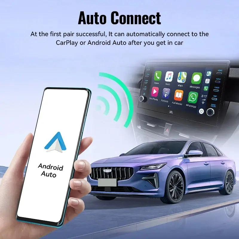 XUDA 2025  Wireless CarPlay Android Auto Wireless Adapter Smart Mini Box Plug And Play WiFi Fast Connect Universal For Nissan