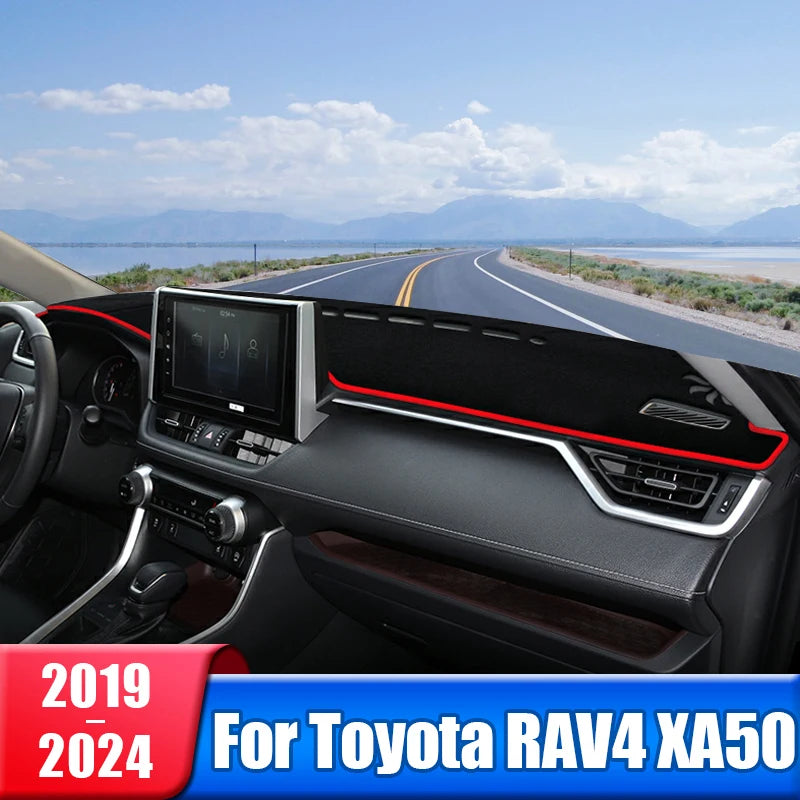 For Toyota RAV4 2019 2020 2021 2022 2023 2024 RAV 4 XA50 Hybrid Car Dashboard Mat Sun Shade Instrument Desk Cover Accessories