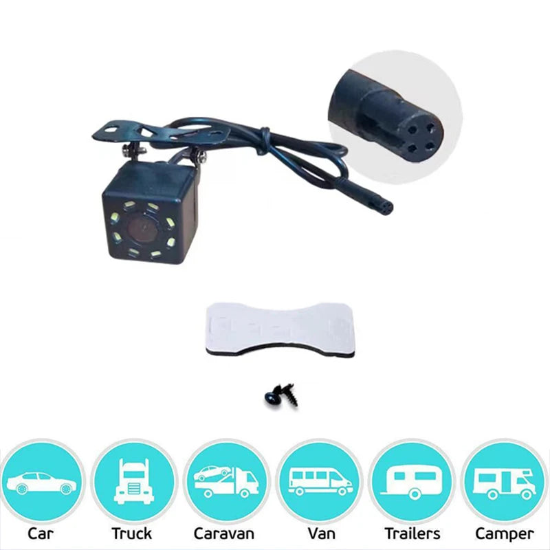 car dashcam 4-pin5-pin rear view camera redlight HD night vision backup waterproof wide-angle front and rear parking cameras