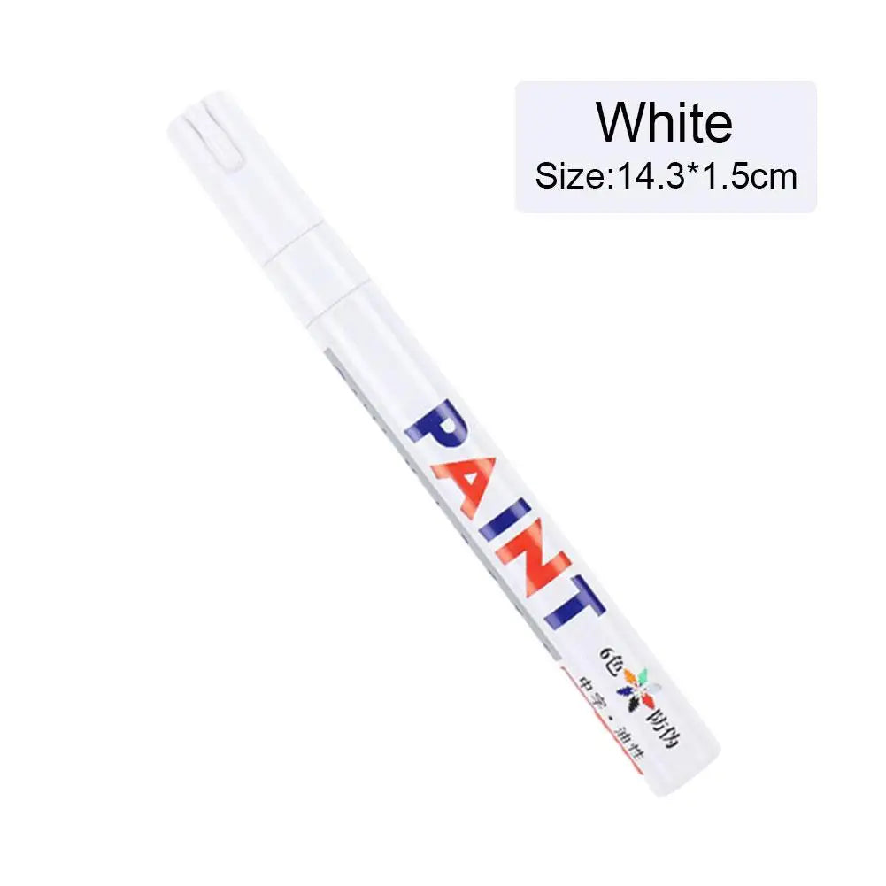 1/3pcs White Paint Pen Paint Tire Markers Waterproof Car Tyre Oily Paint Pen Set Quick Dry And Permanent Graffiti Pens