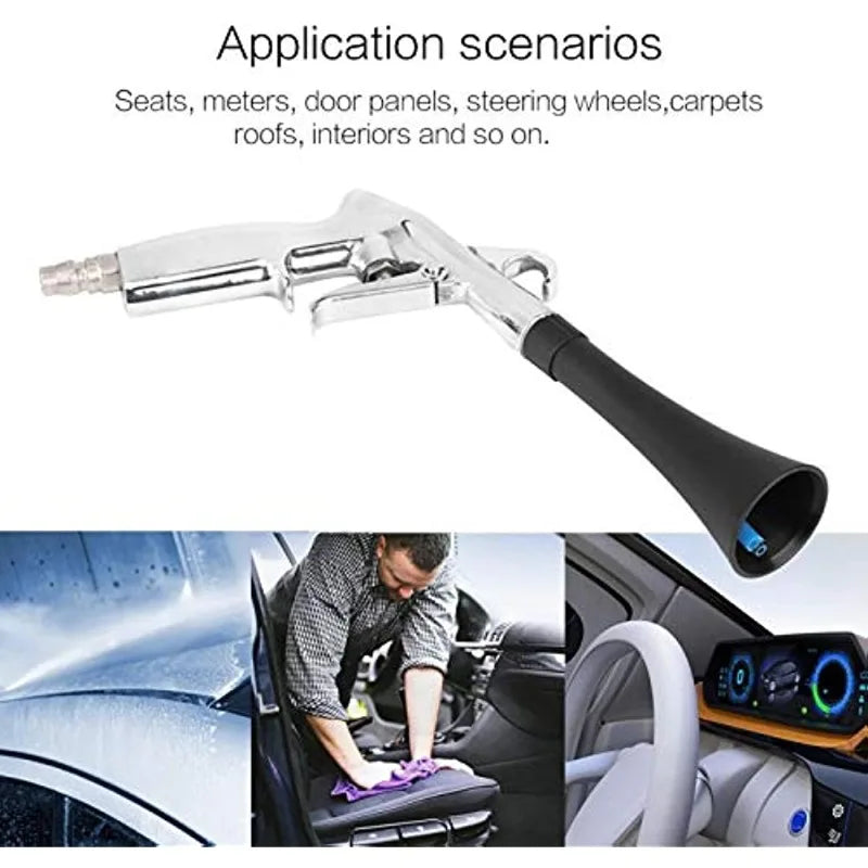 Tornado Air Blowing Car Wash Gun Car Cleaning Gun 0.4Mpa-10Mpa High Pressure Gun Blowing Dust Interior Detail Cleaning Tool