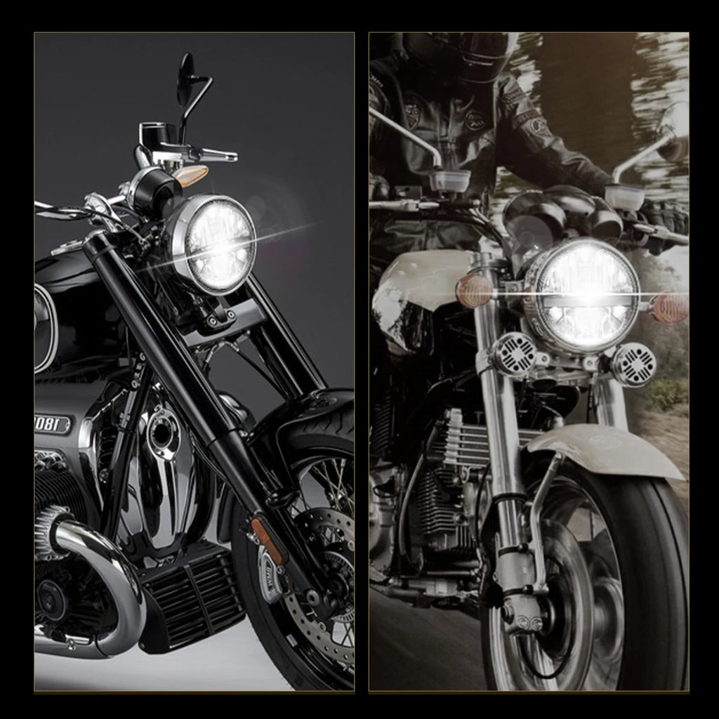 BraveWAY 7 Inch Round LED Headlight, Motorcycle/Offroad/Pickup/Truck,  For Harley For Yamaha For Honda For Jeep Wrangler