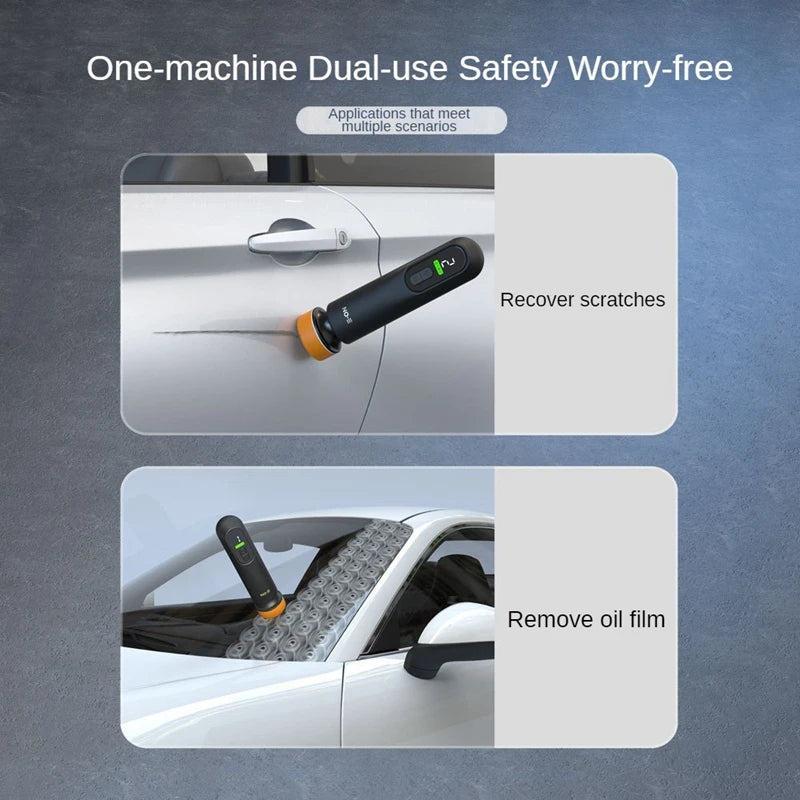 Wireless Car Polisher & Waxer 3 in 1 Sanding Machine Paint Scratch Repair  for Windshield Oil Film Removal