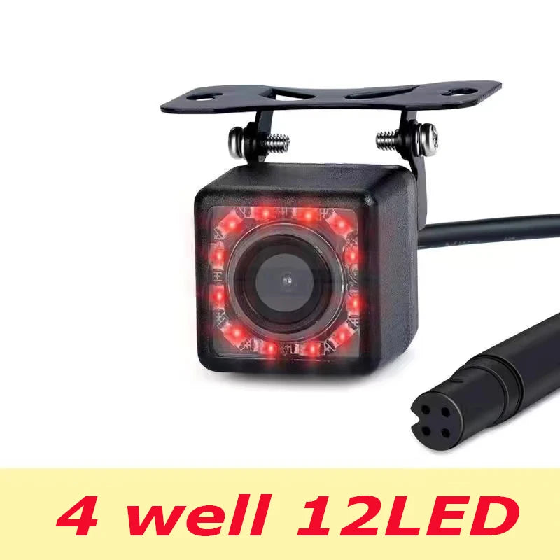 car dashcam 4-pin5-pin rear view camera redlight HD night vision backup waterproof wide-angle front and rear parking cameras