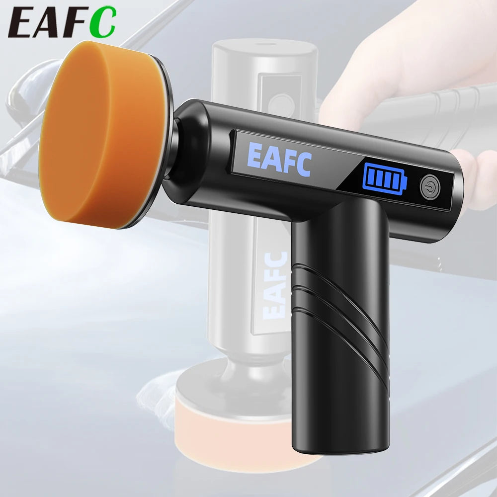 EAFC New Wireless Car Polisher Machine Handheld Portable Electric Polishing Wax Tool Cordless Auto Polish Waxing Machine