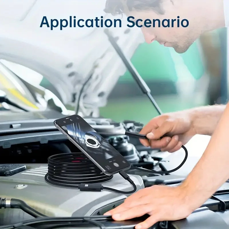 Mini HD Endoscope Camera Waterproof IP67 Industrial Camera Endoscope for Android Phone Camera Pipe Inspection Industrial Auto