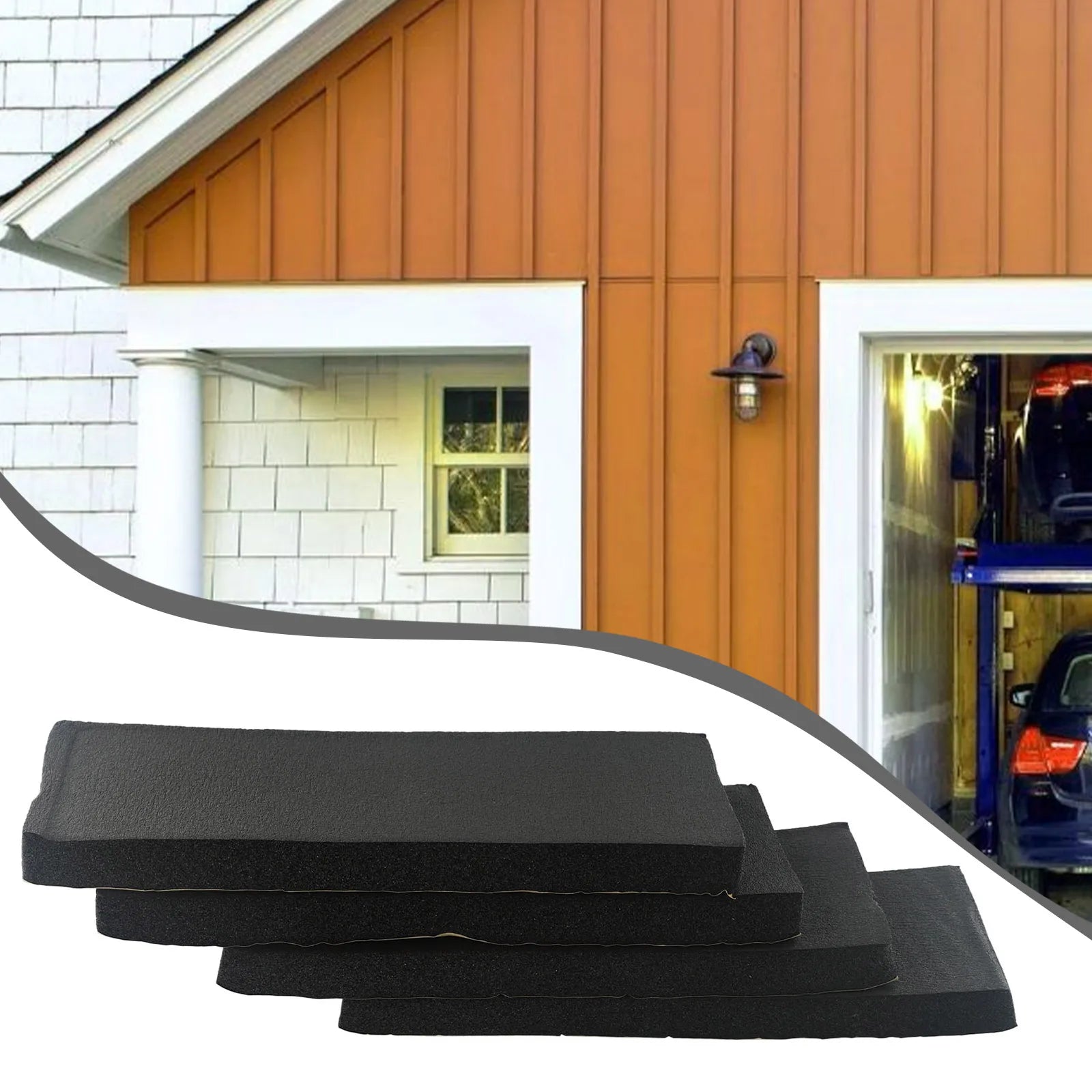 4pcs Car Door Protector Car Anti-Collision Strips Garage Anti-Collision Block Corner Bumpers Guard Foam Parking Space Warehouse