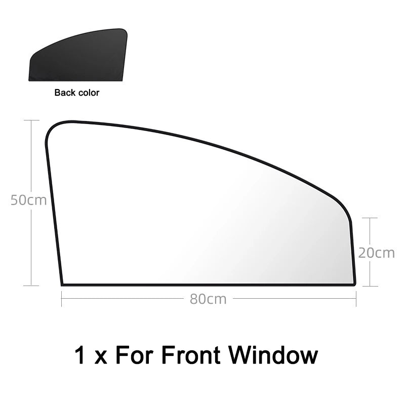 Car Side Window Sun Shade Magnetic UV Protection Curtains Sun Shield Cover Double Sides Auto Window Protector Cover Accessories