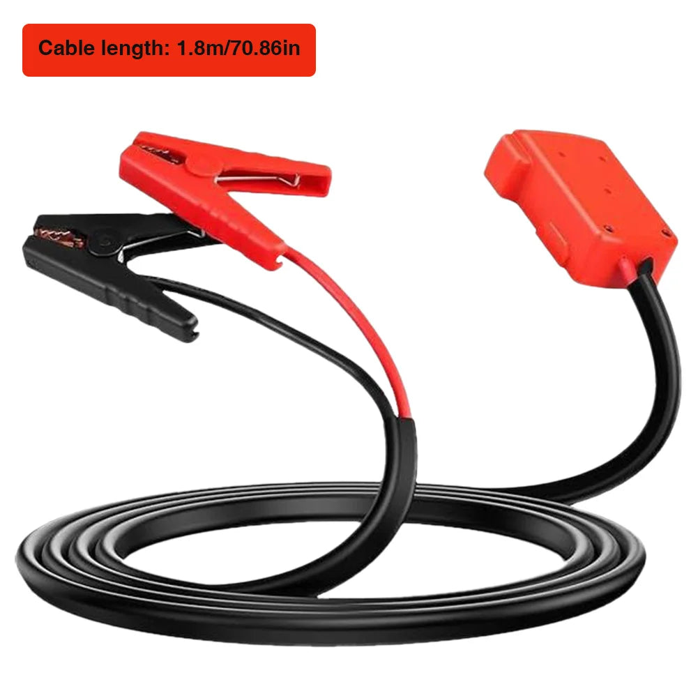 18V Battery Jump Starter Automotive Booster Cable Auto Booster Cable for Most 12V Motorcycles Cars SUVs