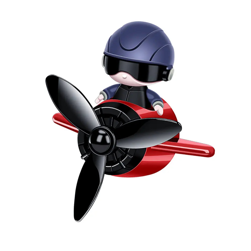 Car Air Freshener Aromatherapy Auto Accessories Interior Perfume Diffuser Creative Air Force Small Aircraft Cartoon Design