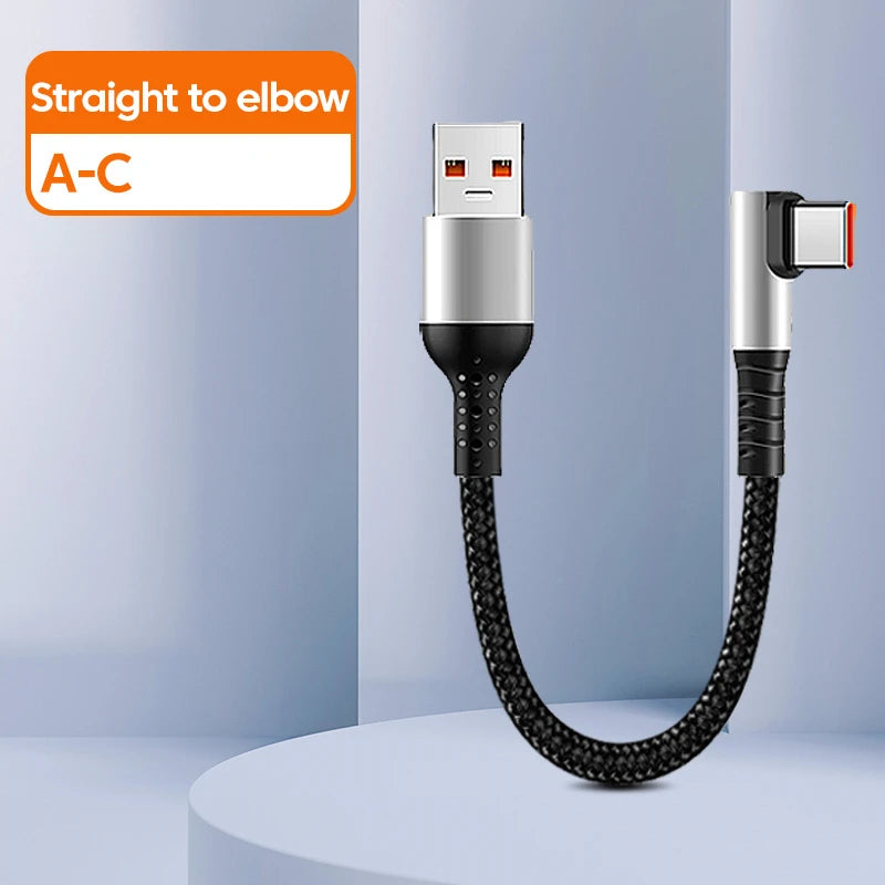 Elough 0.25/0.5M 6A USB Cable Type C Fast Charging Cable Data Cord Power Bank Wire For iPhone 15 IPad C To C cavo usb type c