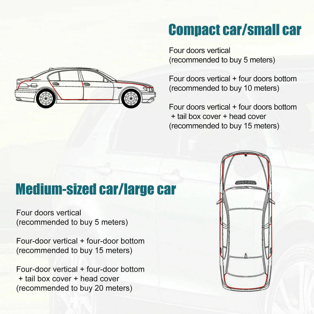 1 Pc 5M Car Door Edge Protector Strip Trim U Shape Rubber Guard Seal 11mmx5mm Auto Care sealing strip Tools decoration