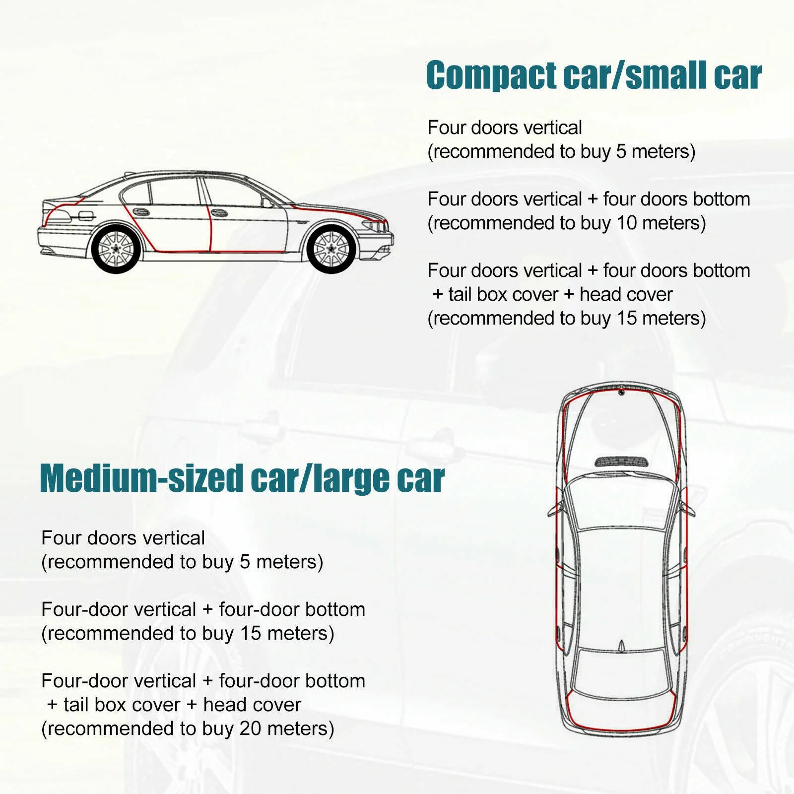 1 Pc 5M Car Door Edge Protector Strip Trim U Shape Rubber Guard Seal 11mmx5mm Auto Care sealing strip Tools decoration