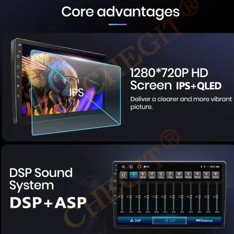 7/9/10 inch Universal Android 13 Car Radio 64G Autoradio android 2 Din car radio GPS BT Central Multimedia Smart car systems