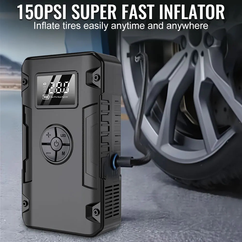 Outdoor Activity Emergency Charger Power Bank Auto Starting Device Emergency Start Car Battery Starter Car Jump Starter Air Pump