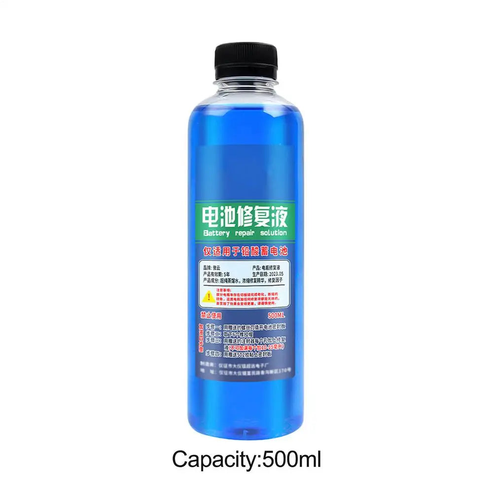 500ml Battery Repair Fluid Optimize Battery Cycles Car Safe Repair Fluid Battery Restore Liquid Efficient Battery Boosting Agent