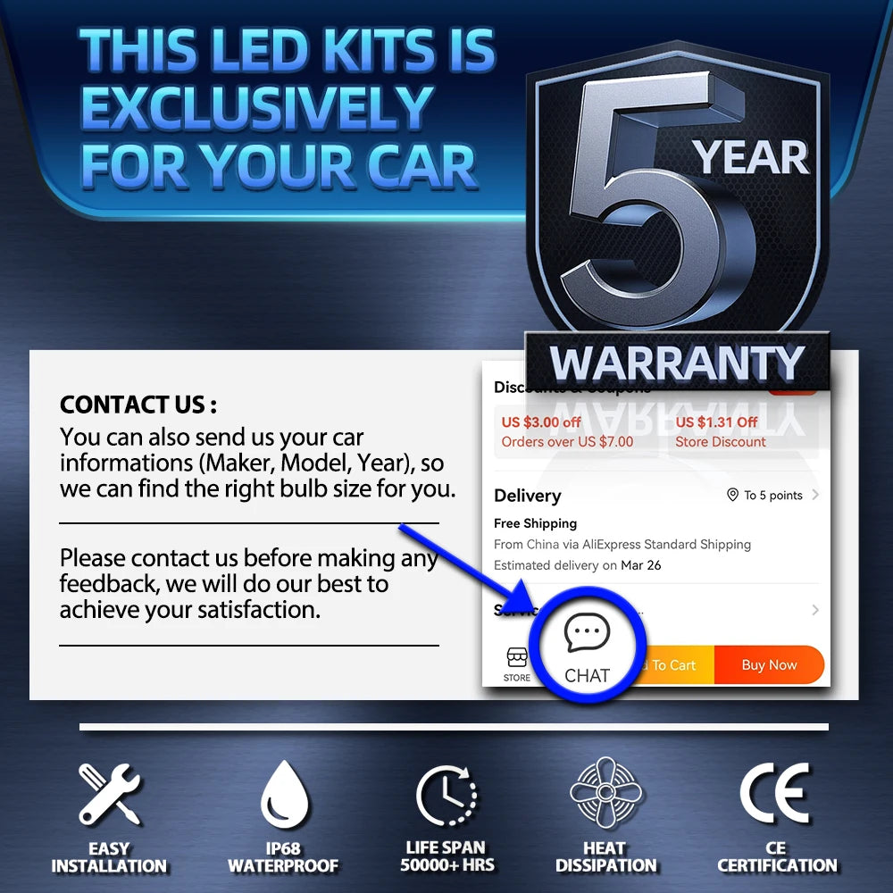 Xenon Headlight Bulbs 20000LM 35W Xenon Auto Headlamps 6000K White For Lexus ES350 2007 2008 2009 2010 2011 2012 2013 2014 2015