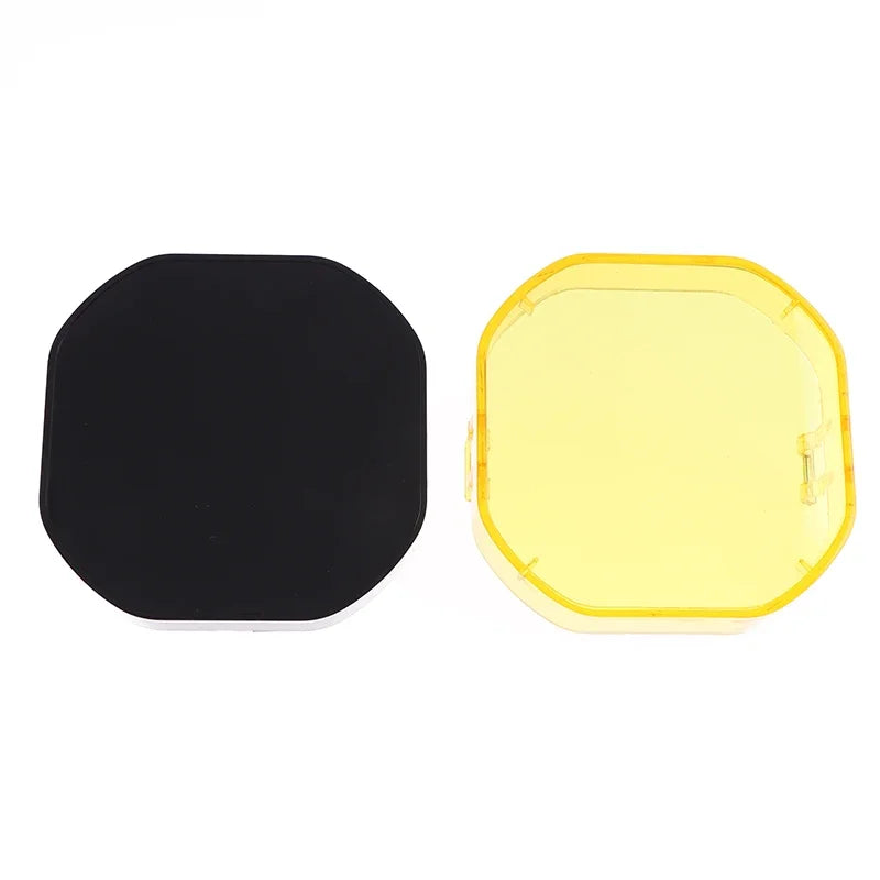 Led Work Light Cover Cube Cover Dustproof Yellow Black Lens Protection Cover For 40W Pods Fog Driving Lamp
