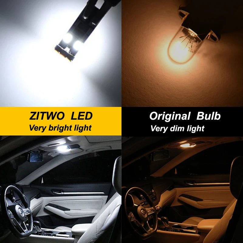 ZITWO LED Bulb Interior Light Kit For Mitsubishi Lancer Evo Evolution 7 8 9 10 VII VIII IX X 2002- 2015 2016 2017 Accessories