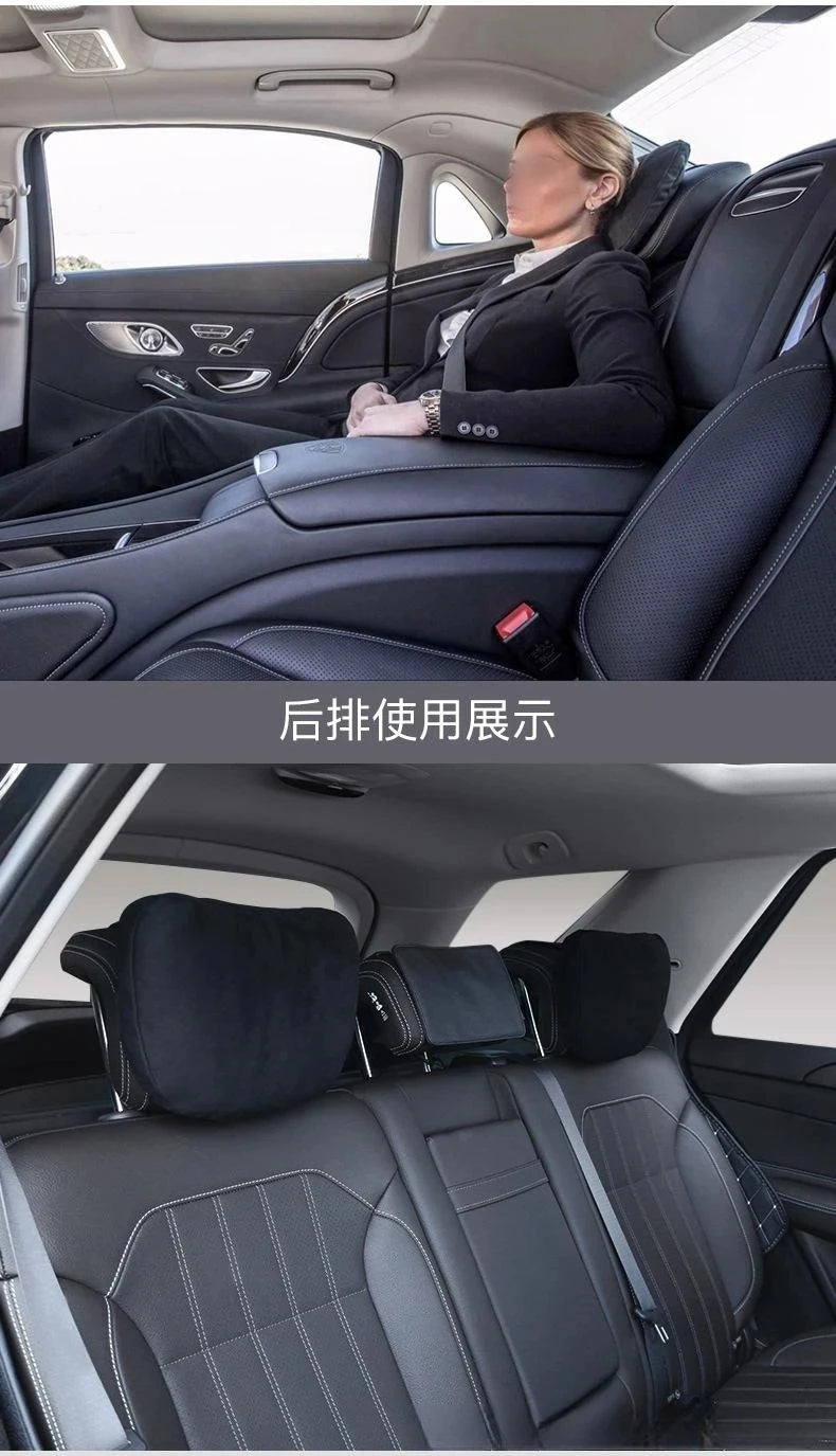 High-Quality Car Headrest Neck Support Seat S Class Soft Universal Adjustable Car Pillow Neck Rest Cushion Relieve Fatigue