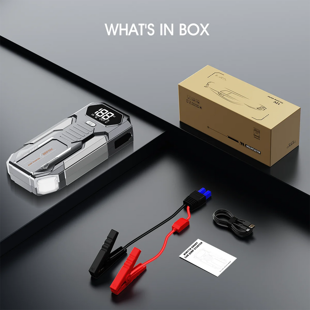 Car Jump Starter 3000A/4000A/5000A Battery Charger Emergency Power Bank Booster for 12V Gasoline and Diesel Vehicles Starting