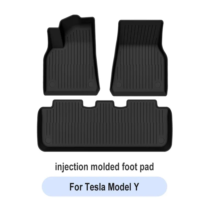 TPE Car Floor Mats For Tesla Model 3 Highland New Model Y 2019-2025 Luggage Mat Set Four Seasons Waterproof Anti-slip Trunk Mat