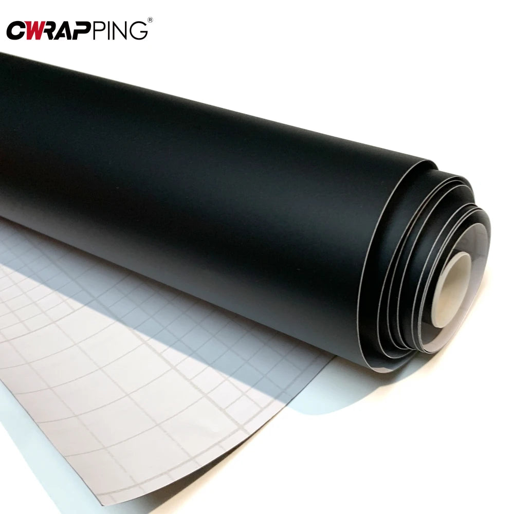 Car Wrapping Film Frosted Matte Black Bubble Free Vinyl Film Auto Color Change Decal Motorcycle Sticker Exterior Car Accessories
