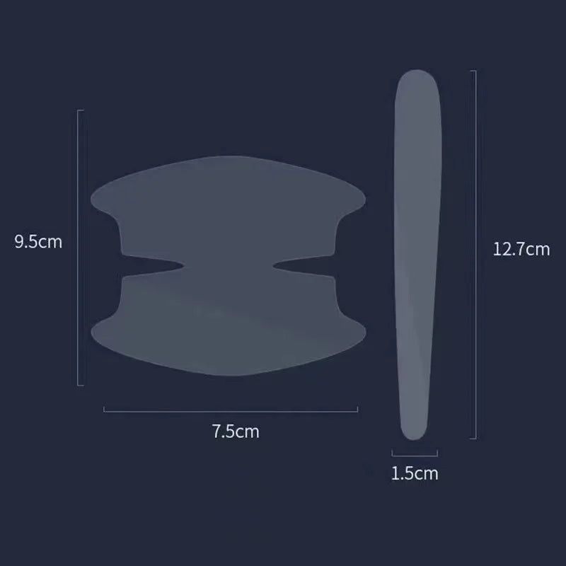 8Pcs Invisible Car Door Bowl Handle Protective Sticker Anti-collision Scratch-resistant Protection Clear Strip Car Accessories