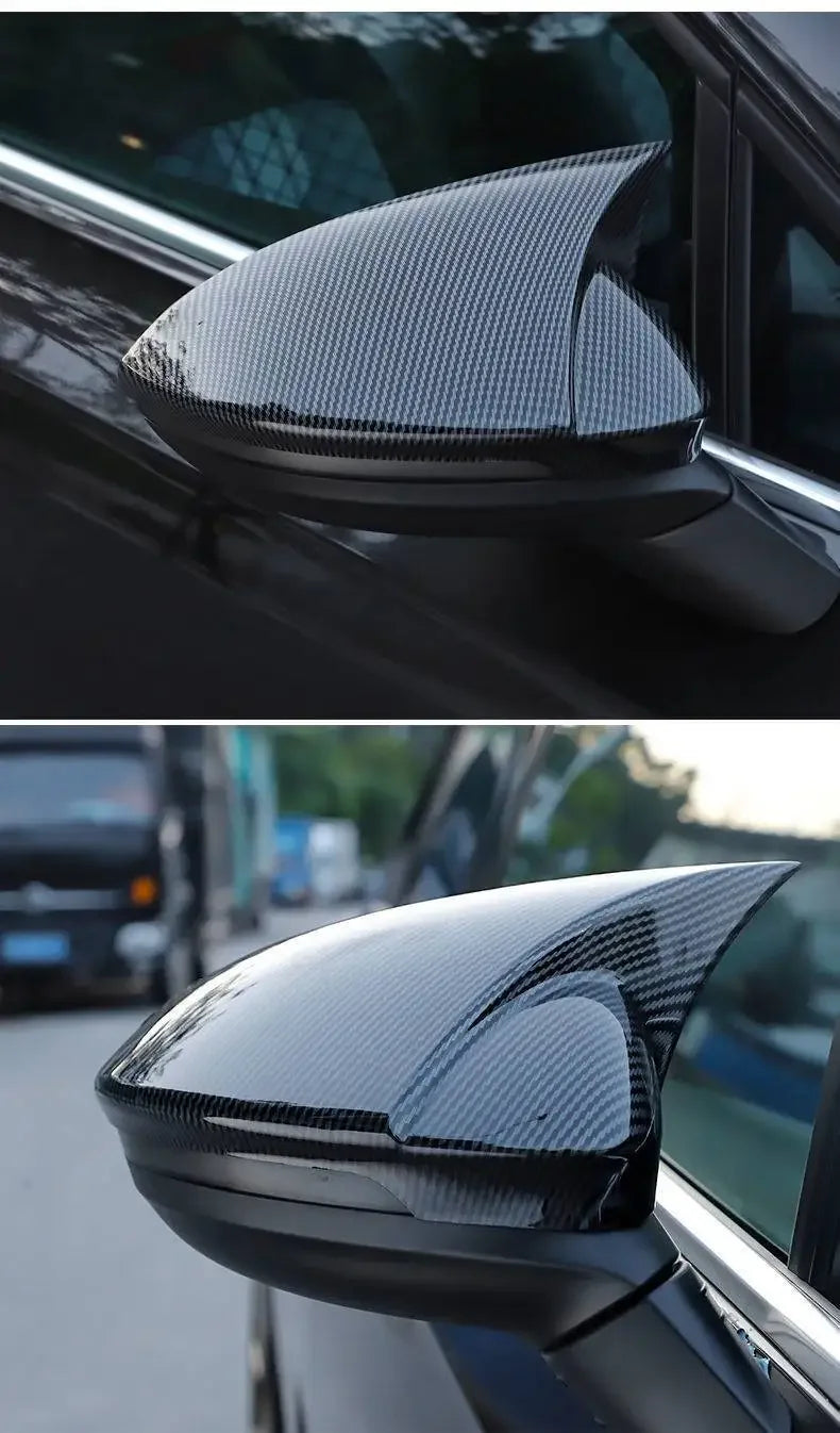 Car Side Mirror Cover For VW Golf 8 MK8 GTE GTD GTI R-Line 2020-2022 Rearview Mirror Cover Trim Wing Cap Exterior Rear View Case