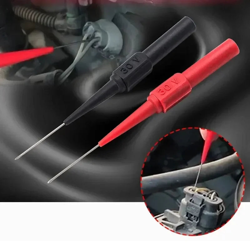 0.7mm 30V Car Tip Probes Diagnostic Tools Auto Multimeter Test Leads Extention Back Piercing Needle Tip Probes Mechanical Tools