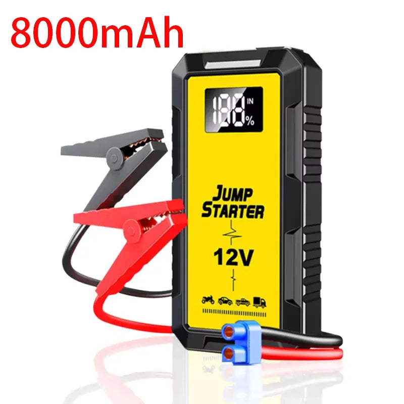 High-power Automobile Emergency Starting Power Supply 8000mAh Screen Safety Hammer Car Starting Device Power Bank Accessories
