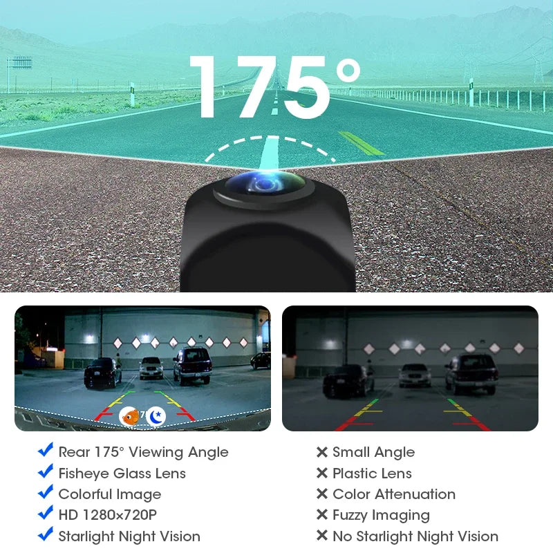 JMCQ AHD 1080P 175° Car Rear Camera Fisheye Lens With Bracket For Opel Astra H J Corsa D Meriva A Vectra C Zafira Insignia