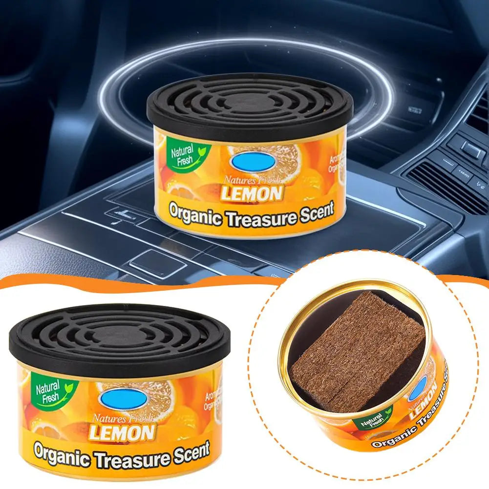 Car Flavoring Perfume Wood Blocks Lavender Bubble Gum Cherry Flavor Cans For Car Interior Odor Removal Air Freshener Supplies