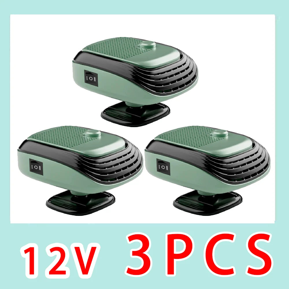 Fast Heating 12V/24V Car Heater & Defroster, Dual Speed Quick Warm Up, Front Demister for Winter Car Heating & Defogging