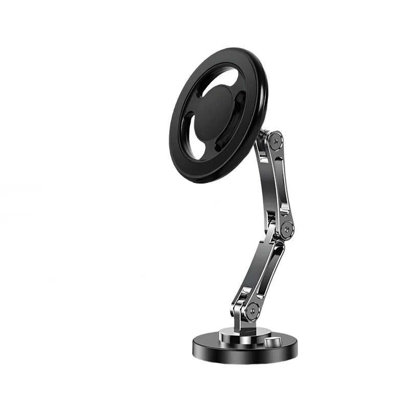 15W Car Magnetic Wireless Charger Holder 360 Rotation Metal Adjustable Angle in Car Stand For Iphone 15 14 13 12 Pro Max Samsung