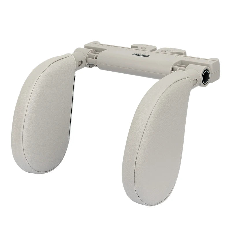 Ergonomic 360° Adjustable Auto Cervical Pillow with Memory Foam & Side Pads One-Click Sleep Headrest for Car Travel BMW Benz