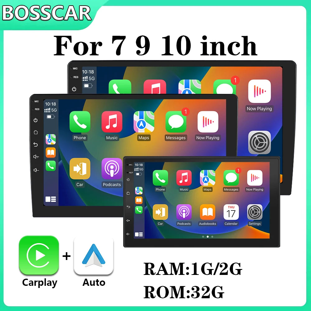 Universal 2 Din 7"/9"/10" Android 13 Car Radio Autoradio 32G WIFI GPS Car Audio Multimedia Player For Hyundai Nissan Toyota Kia