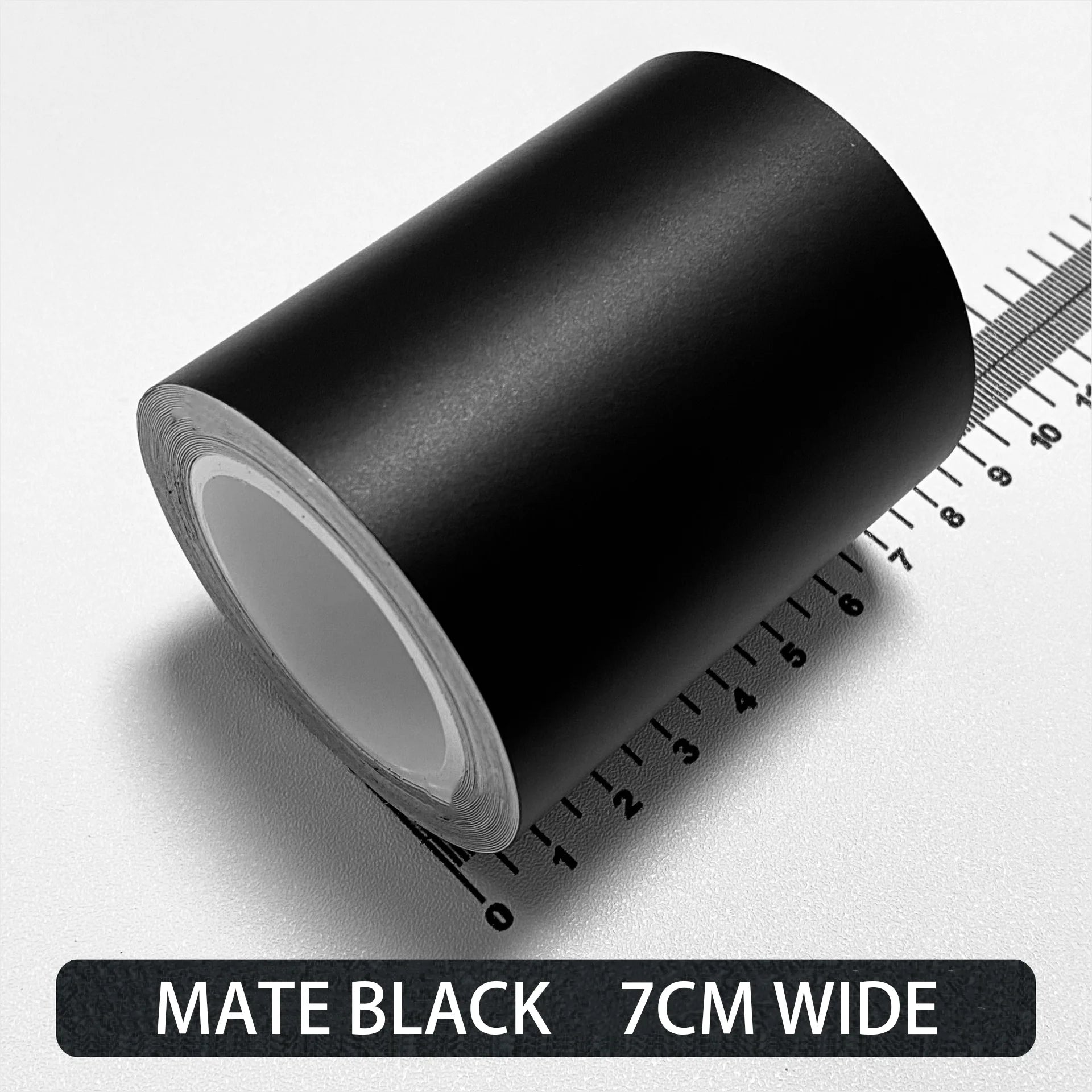 Carbon Fiber Car Stickers Self-adhesive Automotive Wrap Tape Matte Black Protective Car Film 3D Vinyl Door Strip Accessories