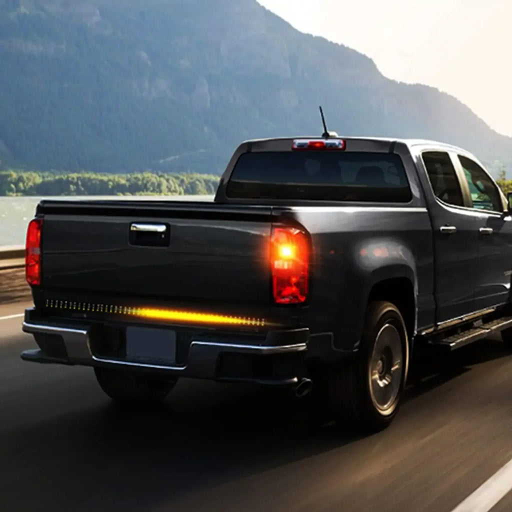 Truck Tailgate Light Bar Triple Row LED Tailgate Light Strip with Brake Reverse Sequential Turning Signals for Cars Pickup 12V